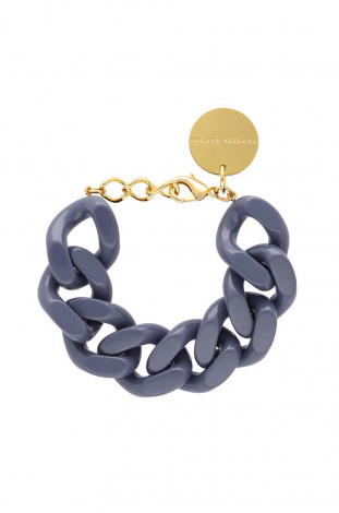 Bracelet Flat Chain Bleu Gris Vanessa Baroni