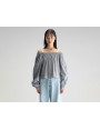 Blouse Bellerose TAISSA rayé noir et blanc