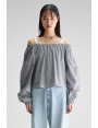 Blouse Bellerose TAISSA rayé noir et blanc