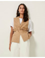 Veste sans manche Marcello marron Sessun
