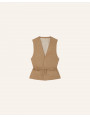 Veste sans manche Marcello marron Sessun